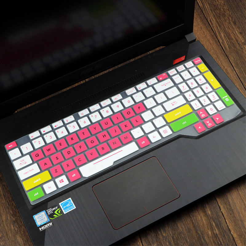 Protector de teclado de silicona en detalle