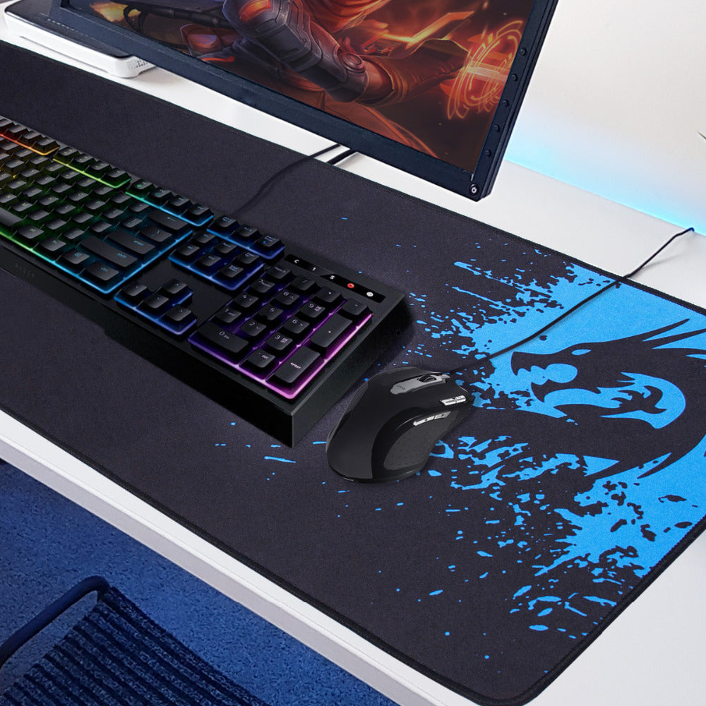 Superficie de la alfombrilla gaming en detalle