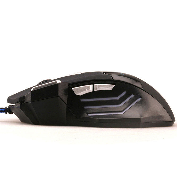 Ratón gaming USB con cable trenzado